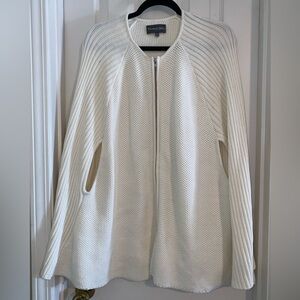 Michael Stars Cream Cape Sleeve Knit‎ Poncho